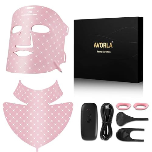 Avorla Beauty LED Light Mask -infrared light therapy red light therapy led facial light Photons Facial Skin Care Wrinkle reduce anti-acne facial light acne treatment beauty device-KFB265 | Amazon (US)