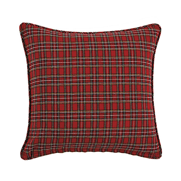 SK Signature Holiday Plaid Pillow Cover & Linen Cotton Blend | Ballard Designs, Inc.