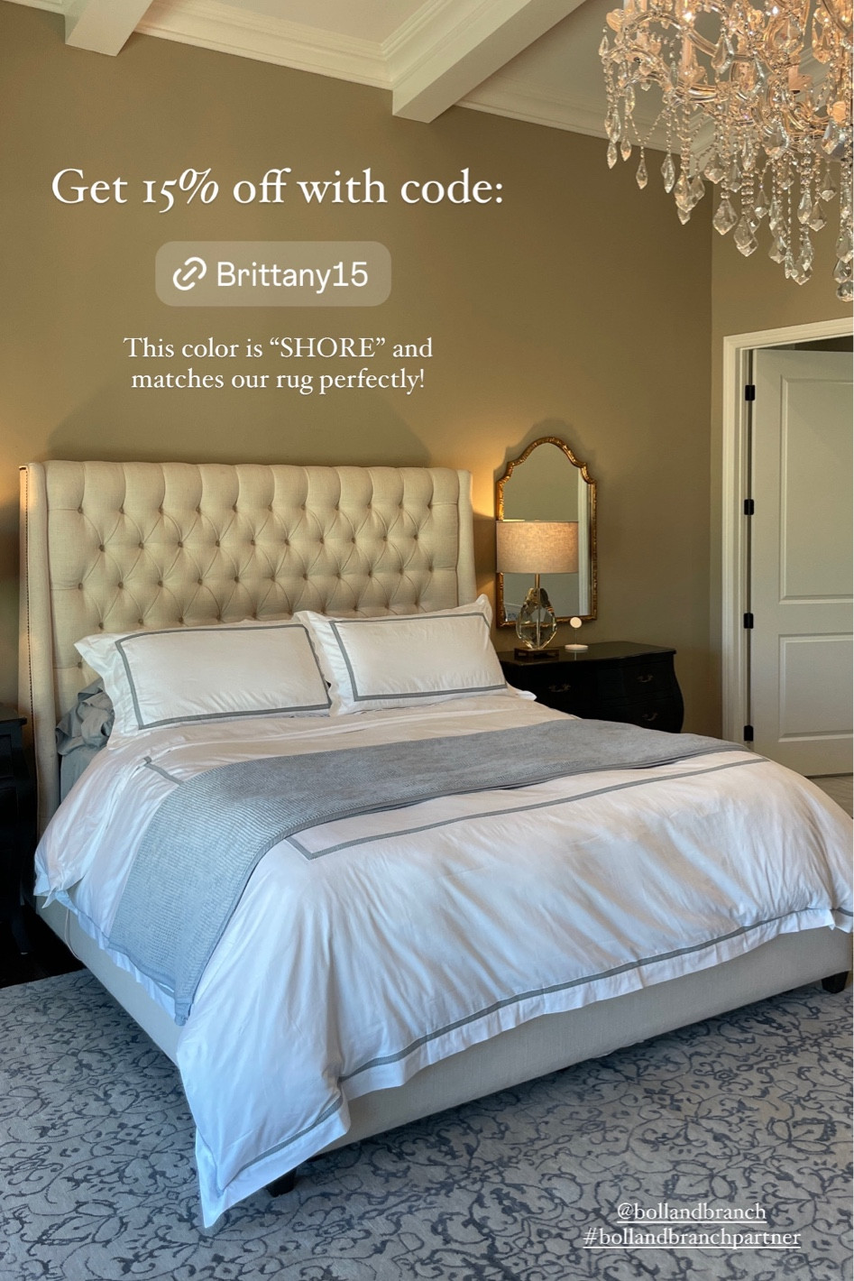 LOVE this duvet set from Boll & Branch! This is the color “shore” and I was really worried the color online wouldn’t match in person but it’s pretty accurate online and very accurate here (no filter) the perfect blue/gray color!!!! Use code BRITTANY15 for 15% OFF your order! 

#LTKStyleTip #LTKSeasonal #LTKHome