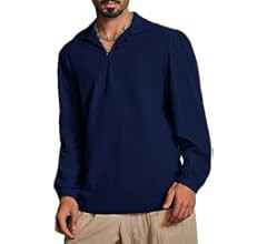 Bbalizko Mens Medieval Pirate Shirts Cotton Linen Long Sleeve Polo Viking Renaissance Costume Hal... | Amazon (US)