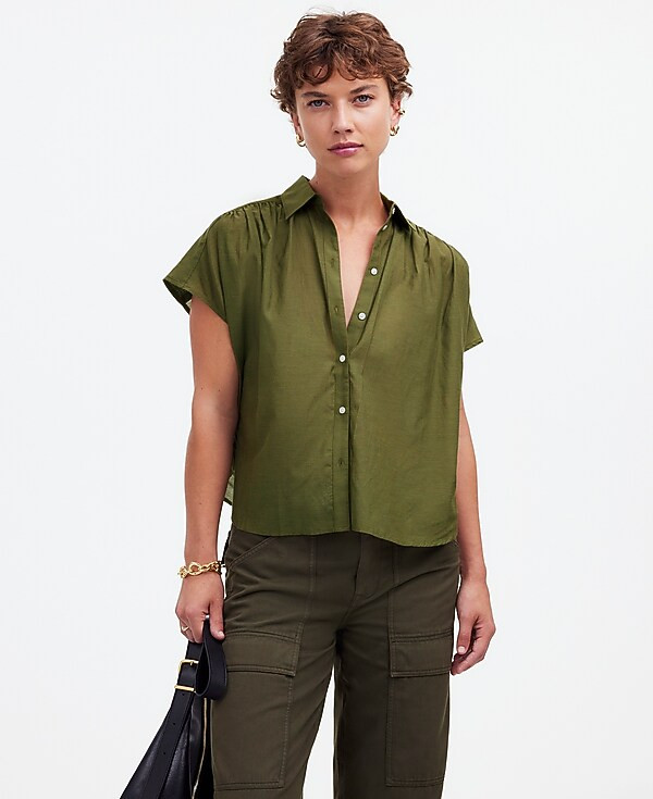 Cap-Sleeve A-Line Top | Madewell | Madewell