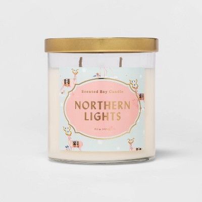 15.1oz Lidded Glass Jar 2-Wick Candle Northern Lights - Opalhouse™ | Target
