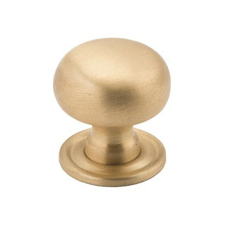 Tradco Cupboard Knob Sheet Brass Satin Brass 25mm x 27mm | MyDeal - AU