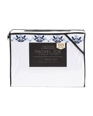 200tc Cotton Precale Hotel Embroidered Sheet Set | TJ Maxx