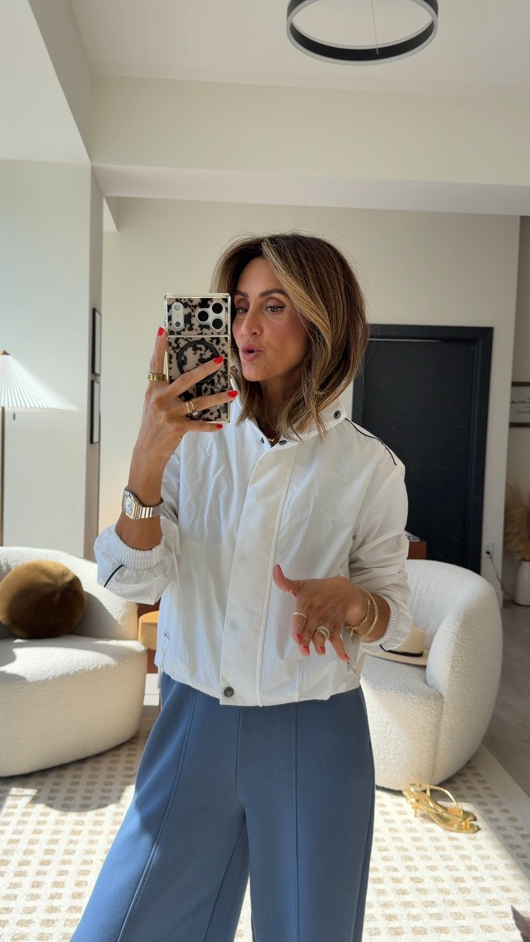 This jacket is slightly cropped and perfect for getting active! It’s water-repellent too, which makes it great for misty spring mornings.

#LTKOver40 #LTKActive #LTKootd