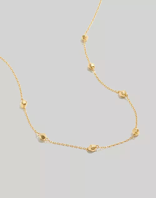 Puffed Charm Station Necklace | Madewell