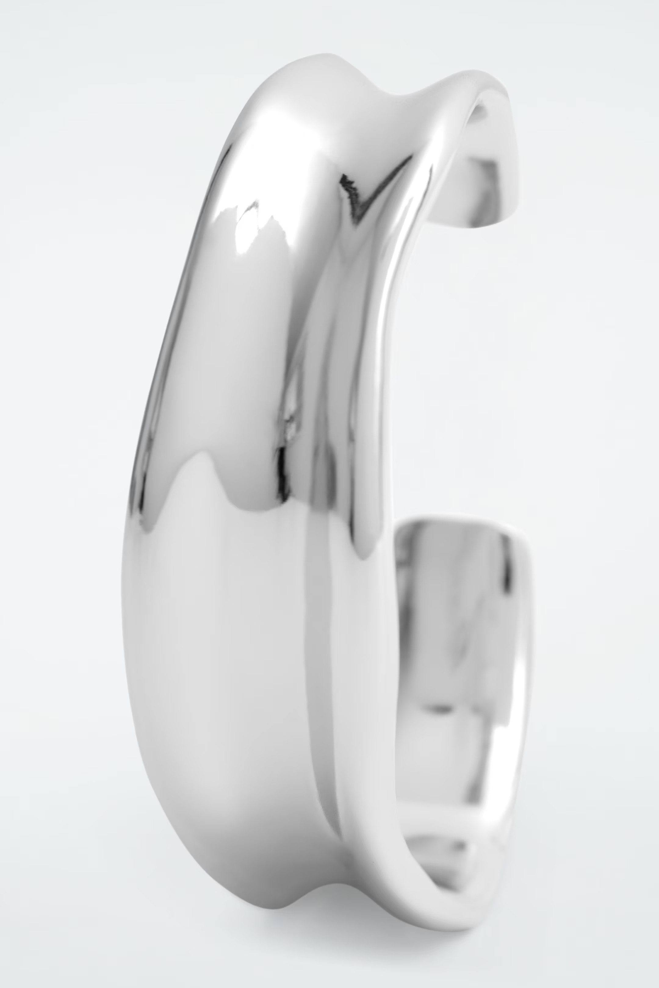 SLIM SCULPTED CUFF - SILVER | COS UK