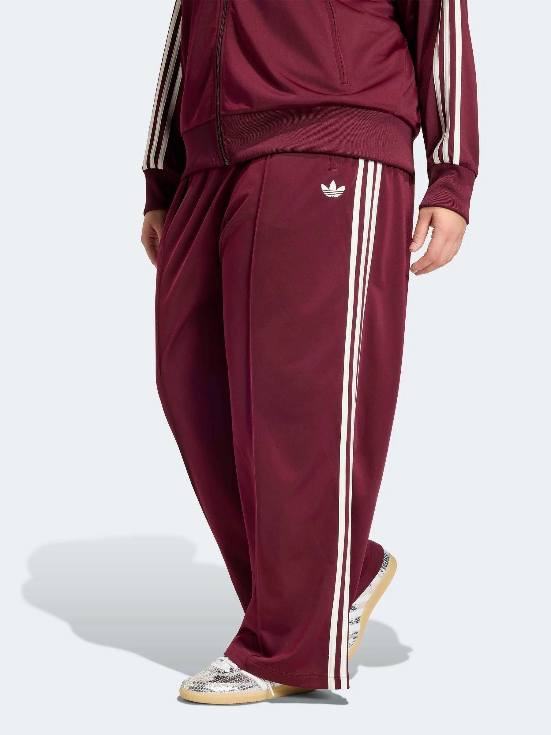 adidas originals adidas Originals Red Firebird Loose Track Tracksuit Bottoms | Next EU