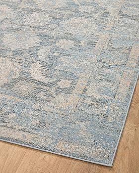 Loloi II Odette Collection ODT-03 Sky/Beige 5'-3" x 7'-9" Area Rug | Amazon (US)