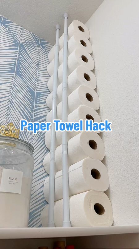 🌟✨ Tired of the mundane paper towel holders and toilet paper stands? Let's jazz up your space with a touch of creativity! 🎨✨
Ever wondered how to maximize your vertical space in the kitchen or bathroom? Measure the distance between the shelf and the ceiling - it's the secret sauce to our DIY magic! 📏✨
Grab Yours Here: https://amzn.to/44Aoaan

Next up, grab two tension rods and place them equidistant apart. Tighten them down like you're tuning a guitar, and voilà! It's like a symphony of organization. 🎶 Now comes the fun part: add in your paper towels and toilet paper rolls. They snugly fit between the rods, staying secure in place. No more awkward wobbles or accidental unrolling - it's a game-changer! 🚀 And the best part? It's seamless, sleek, and downright gorgeous. Your friends won't believe it's not straight out of a design magazine! 🏡✨

Say goodbye to clutter and hello to a space that's both functional and fabulous. Who knew organizing could be this whimsically wonderful? 🌈💫 Try it out and let the magic unfold in your home! ✨ #DIYMagic #OrganizeInStyle #CreativeSpaces #organizedhome #organizedliving #organizedlife #amazonfinds #founditonamazon #amazonfind

#LTKStyleTip #LTKHome #LTKVideo