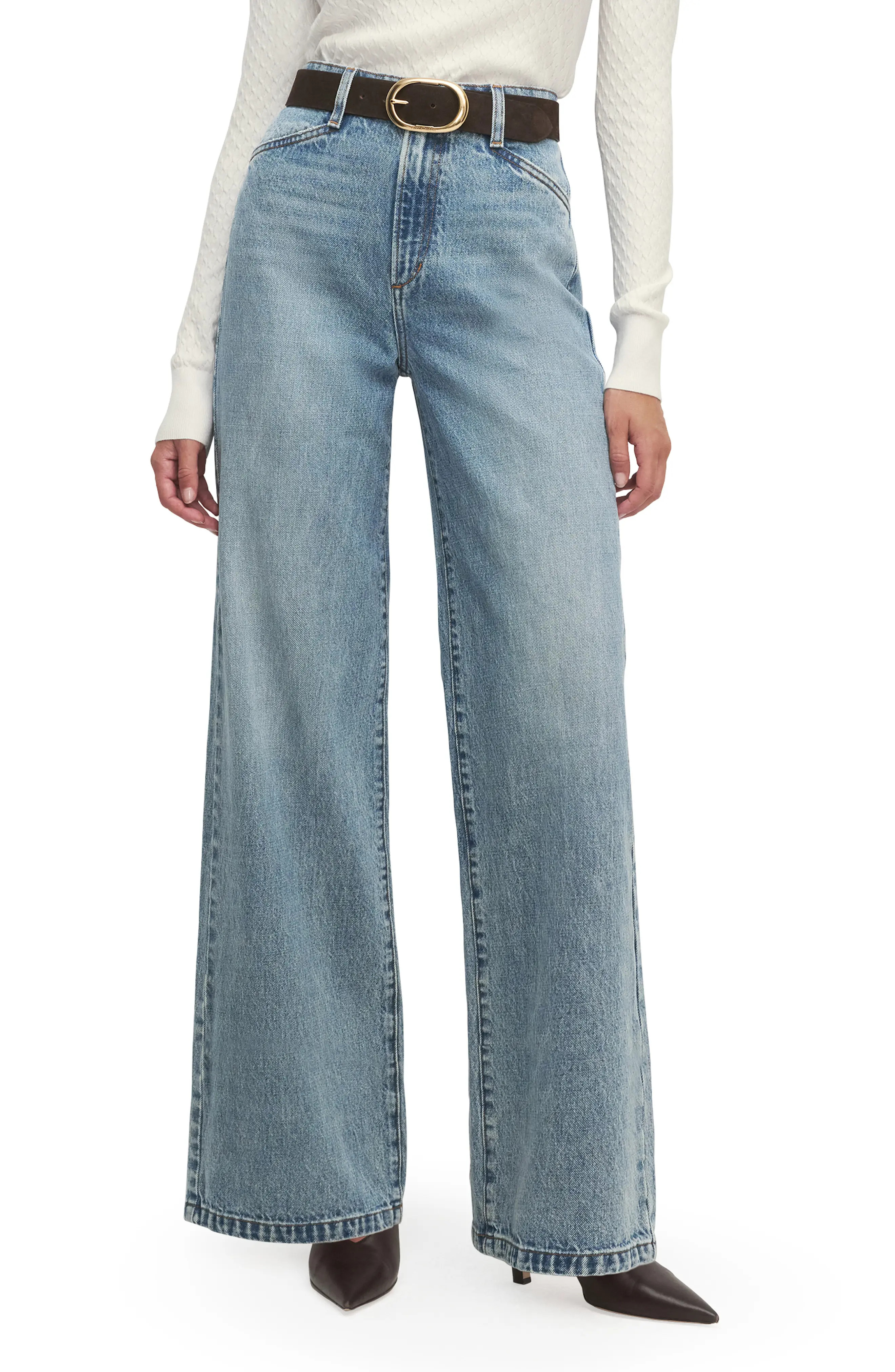 The Mischa Super High Waist Wide Leg Jeans (Women) | Nordstrom | Nordstrom