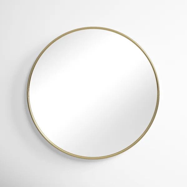 Gibbs Round Metal Wall Mirror | Wayfair North America