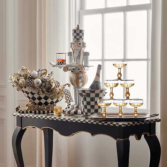 Courtly Check Coupe Glass | MacKenzie-Childs