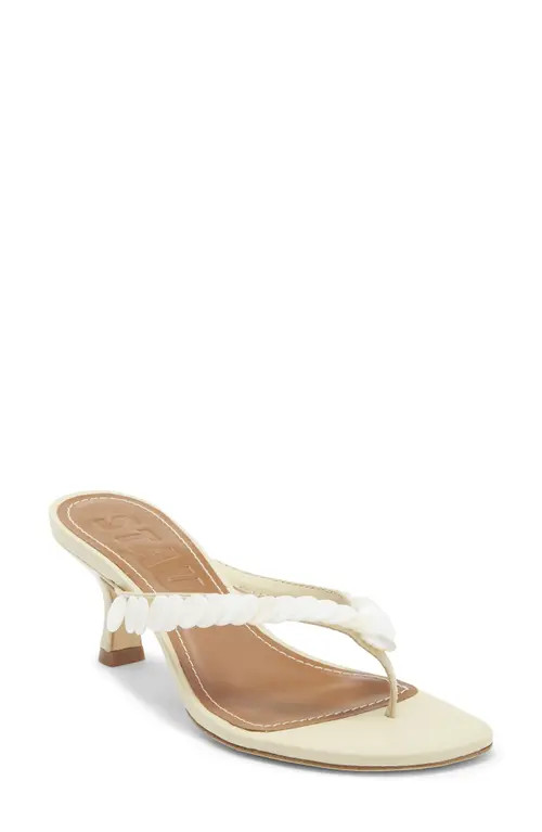 STAUD Freja Embellished Thong Sandal in Cream at Nordstrom, Size 38 | Nordstrom