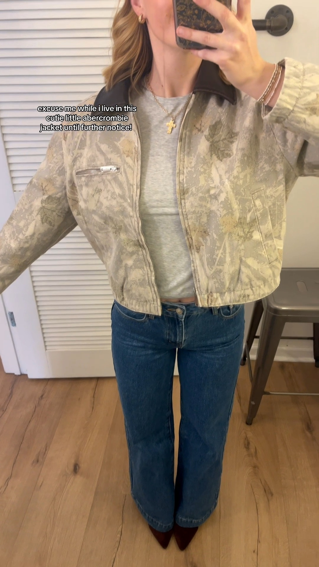 never taking this @abercrombie camo jacket off!🤎✨

#LTKSeasonal #LTKootd #LTKValentine