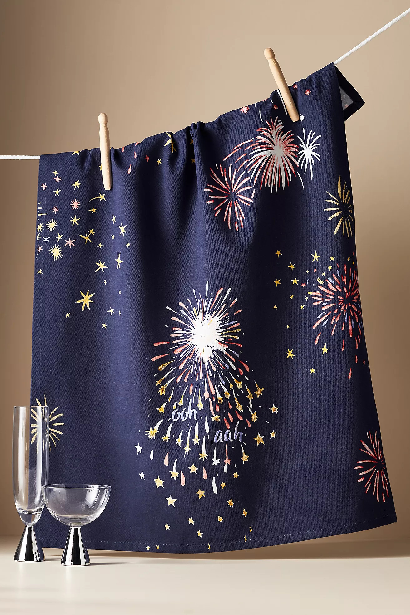 Fireworks Dish Towel | Anthropologie (US)