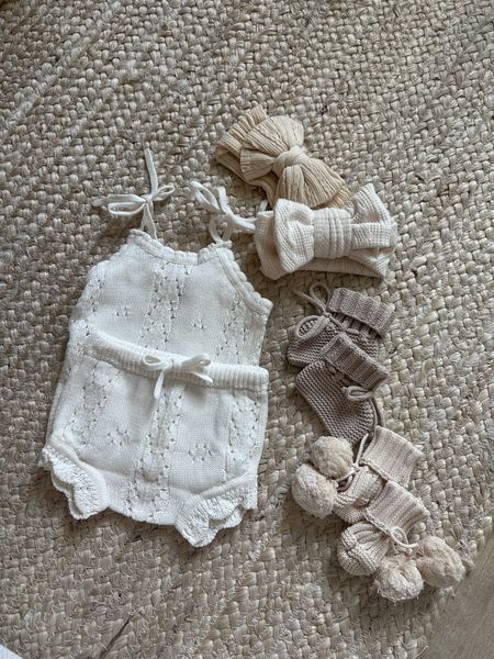 so excited about these new baby items for newest baby girl! 👼🏼 love the cream bows and booties! 

#LTKbaby