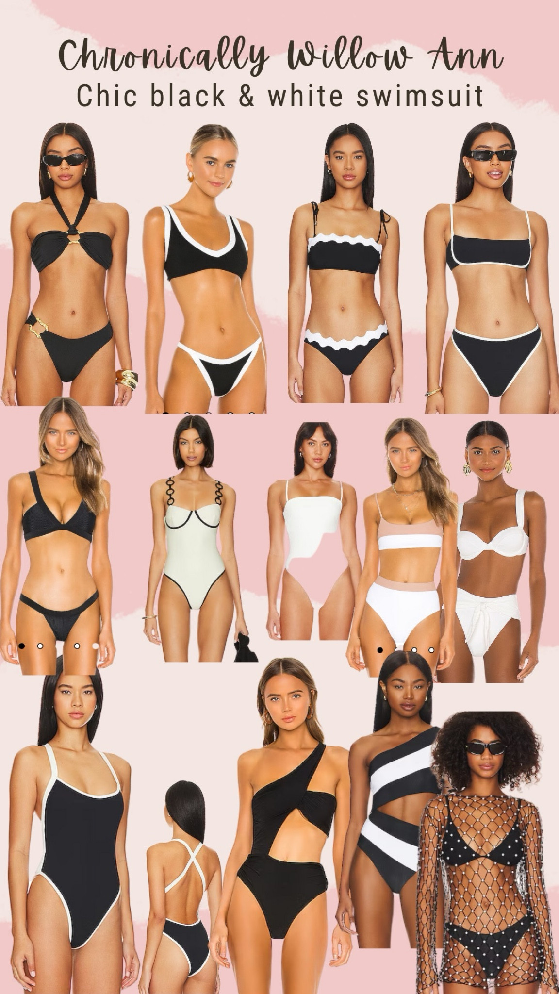 The chicest and most elegant black and white swimsuits. They are so beautiful. I love the idea of these looks for the bride to be or for the bachelorette party. These are so well made and beautiful. Perfect looks for the bride to be. The look for Bach parties, great for all kinds of styles and unique events, great for honeymoons or for bride to be

#LTKGiftGuide #LTKwedding #LTKswim