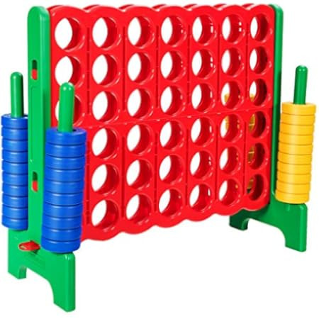 ECR4Kids-ELR-12507 Jumbo 4-to-Score Giant Game Set, Backyard Games for Kids, Jumbo Connect-All-4 Gam | Amazon (US)