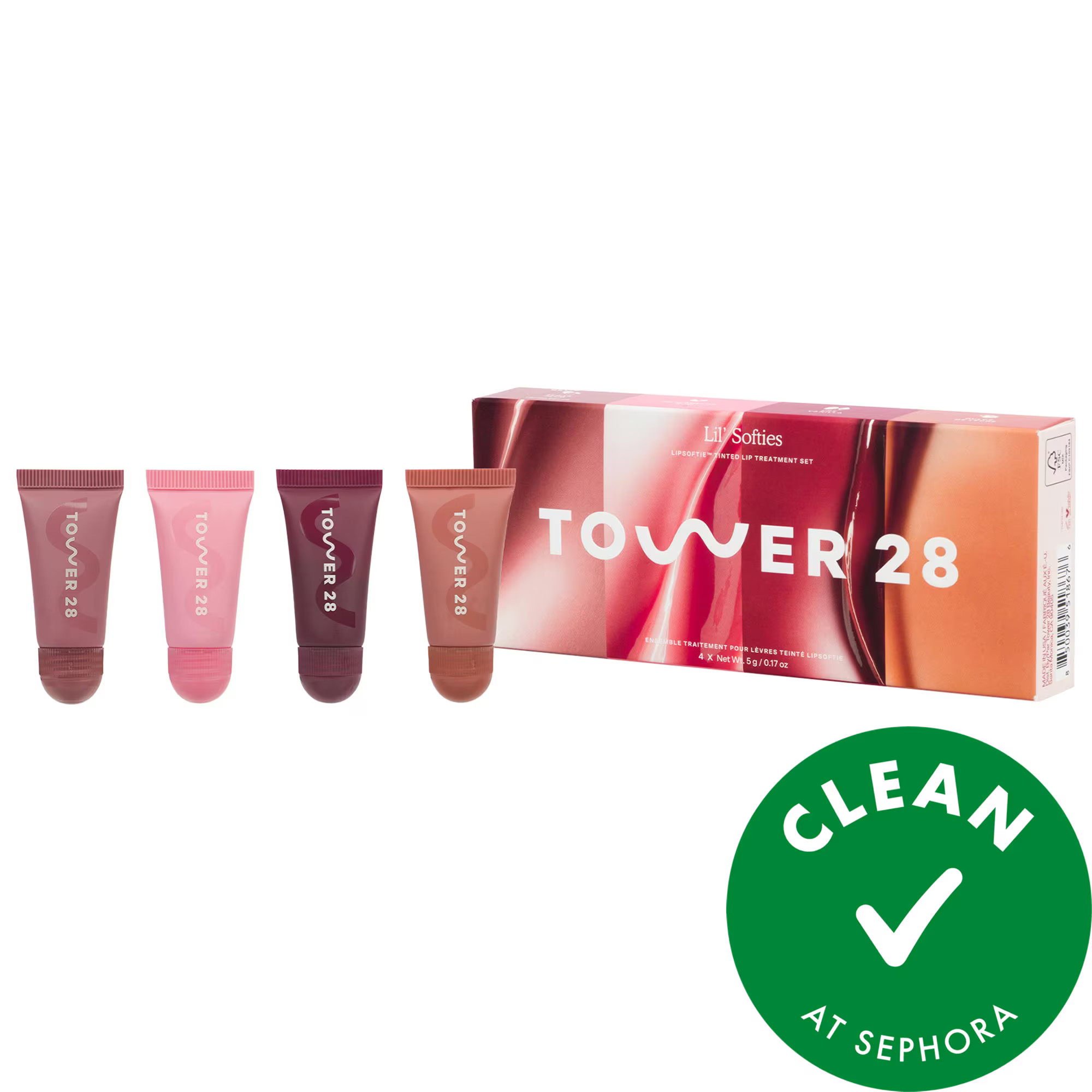 Tower 28 Beauty Mini Lil Softies Tinted Lip Treatment Set 0.17 oz / 5 g | Sephora (US)