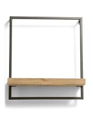 15x6x17in Iron And Wood Wall Shelf | TJ Maxx