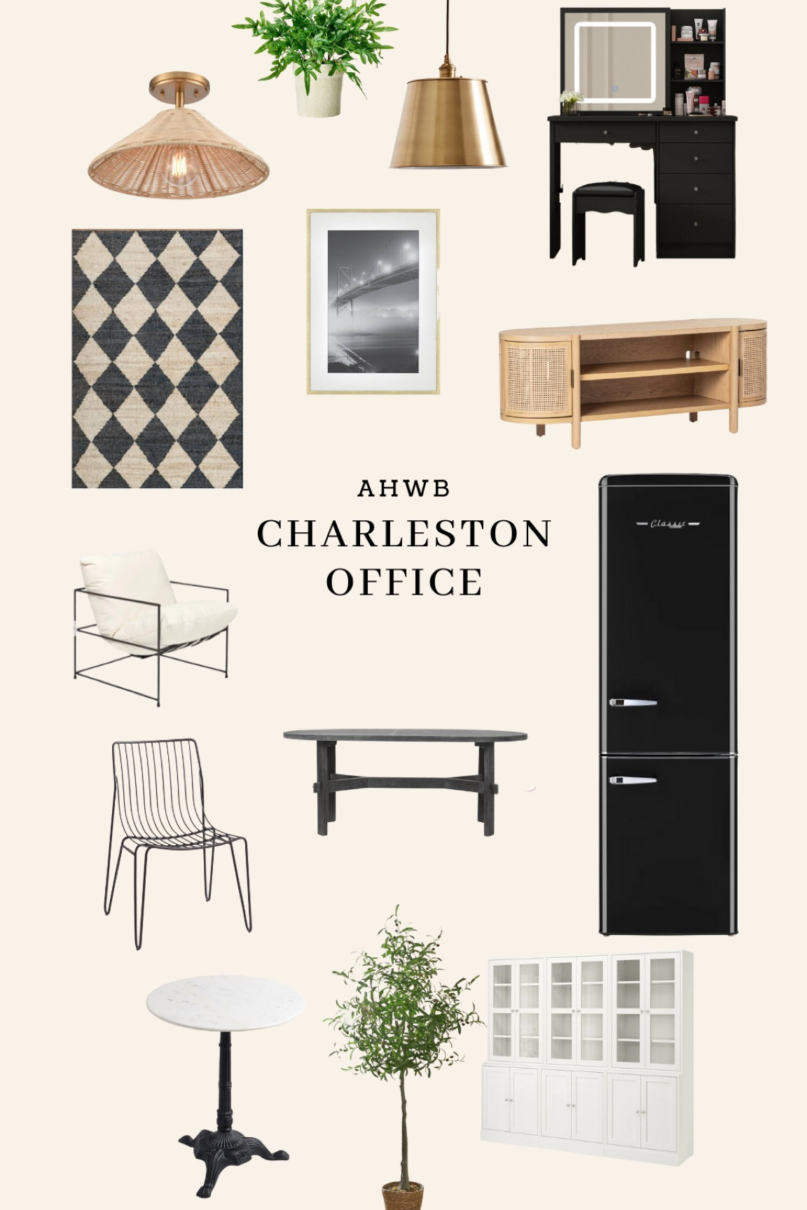 Living room and dining room furnishings used in the Charleston Office Makeover 

#LTKhome