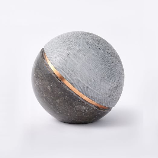 Stone Sphere, Gray | West Elm (US)