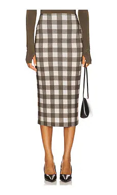 Straight Skirt To Midcalf
                    
                    Norma Kamali | Revolve Clothing (Global)