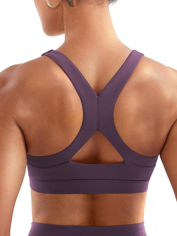 YEOREO Sports Bras for Women Medium Support Racerback Padded Running Bra Tracii Square Neck Wirel... | Amazon (US)