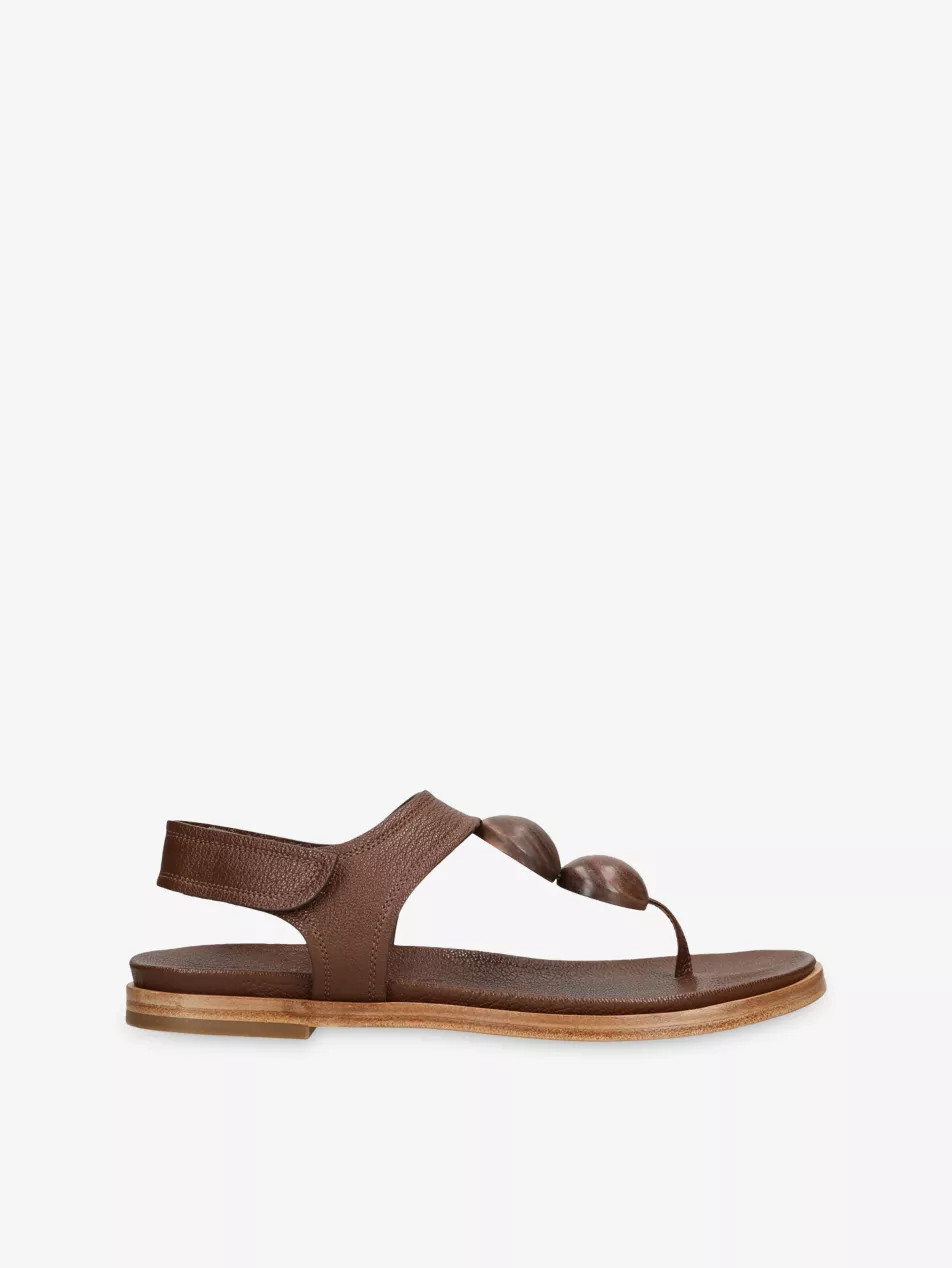 Jovanka Leather Flat Sandals | Selfridges
