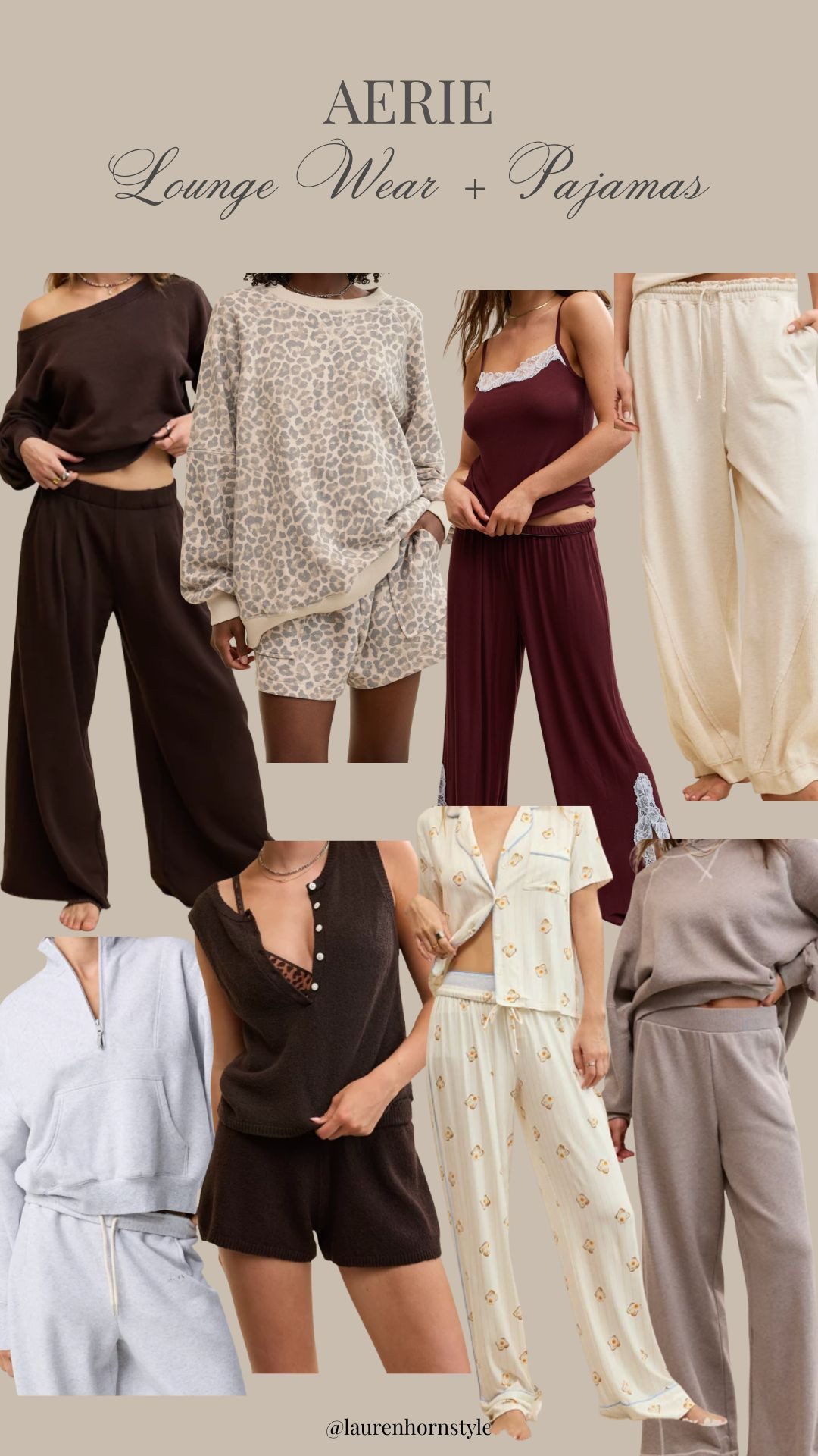 Aerie lounge wear and pajamas! Sweatshirts are currently on sale 

 #LTKmomlife #LTKSeasonal #LTKSaleAlert