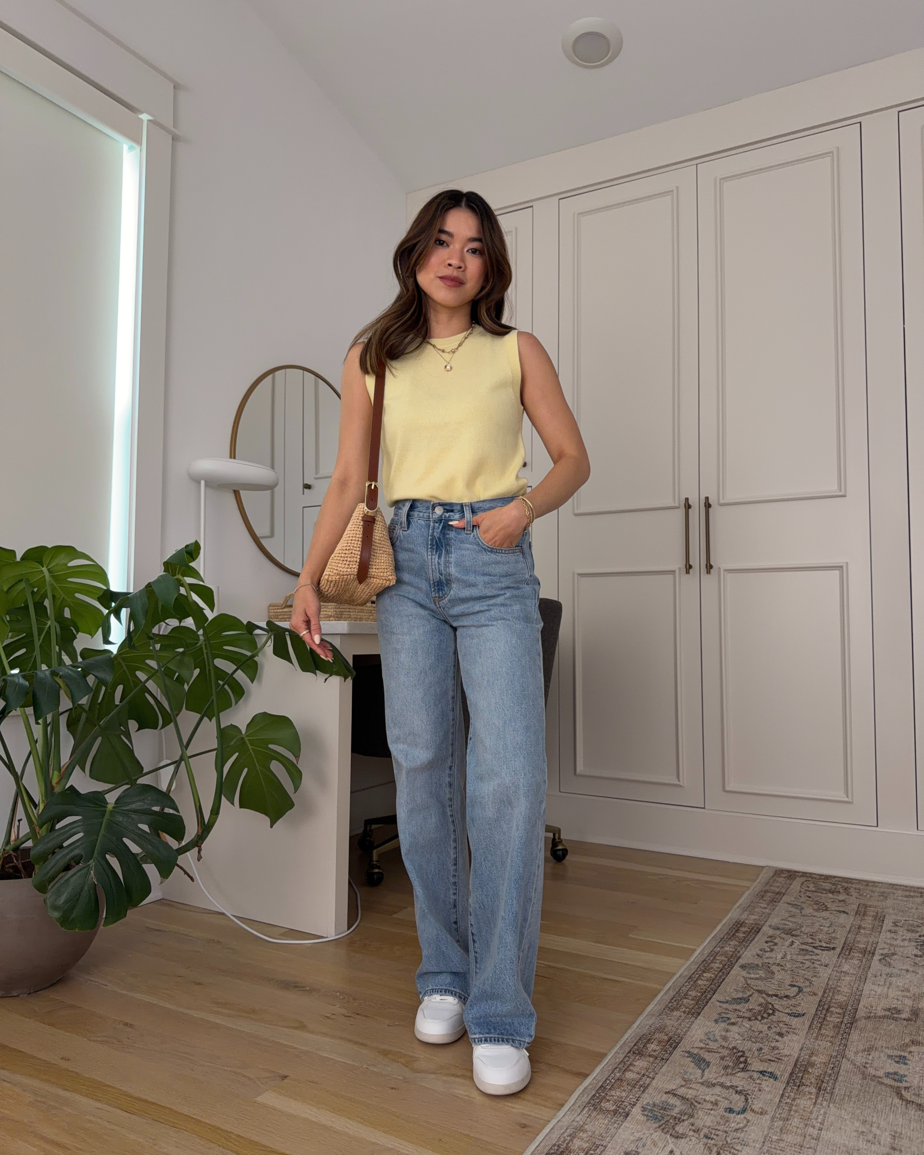 Sizing info: 
•Top size 2XS
•Pants size 24 Short (I’d recommend sizing down if you’re between sizes) in the color 7 Yrs Bleu Taboo

petite fashion, get dressed with me, outfit inspiration, ootd, nashville outfit, Nashville influencer, petite style, vacation style, casual outfits, mom style, petite pants, spring outfits, spring outfit info, spring pants, spring outfit idea, spring top, spring bag, spring tank, spring shoes, spring jeans, denim, sneakers, 
@Aritzia 
 

#LTKSeasonal #LTKootd #LTKPetite