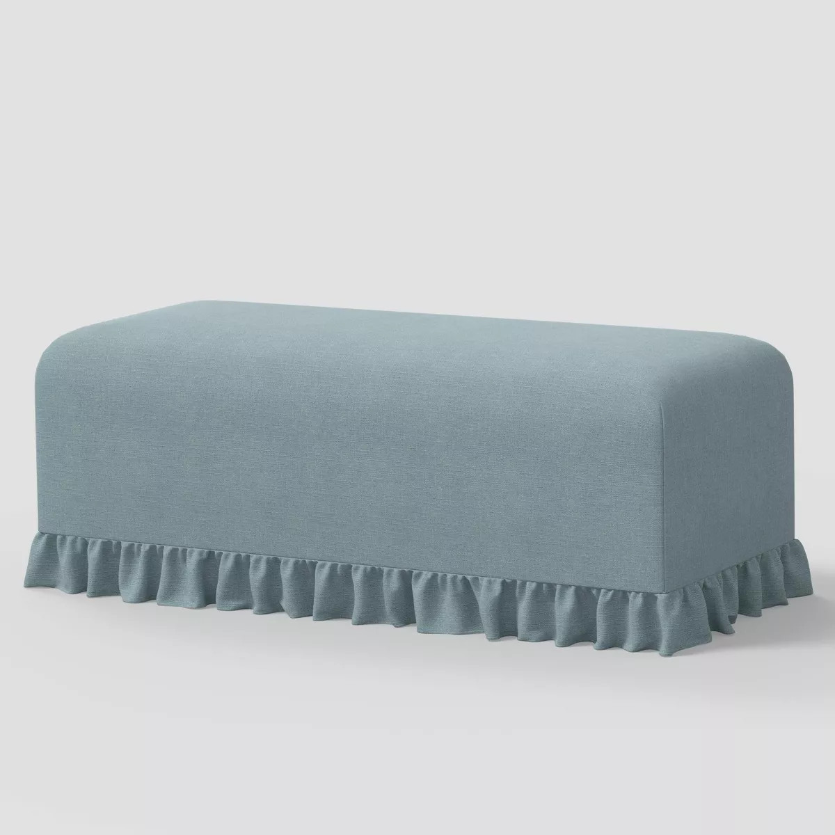 Ruffle Slipcover Dining Bench in Linen Seaglass - Threshold™ designed with Studio McGee | Target