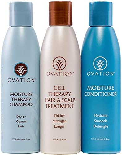 Ovation Hair Moisture Cell Therapy 6 oz System - Moisture Shampoo and Conditioner, Cell Therapy Hair | Amazon (US)