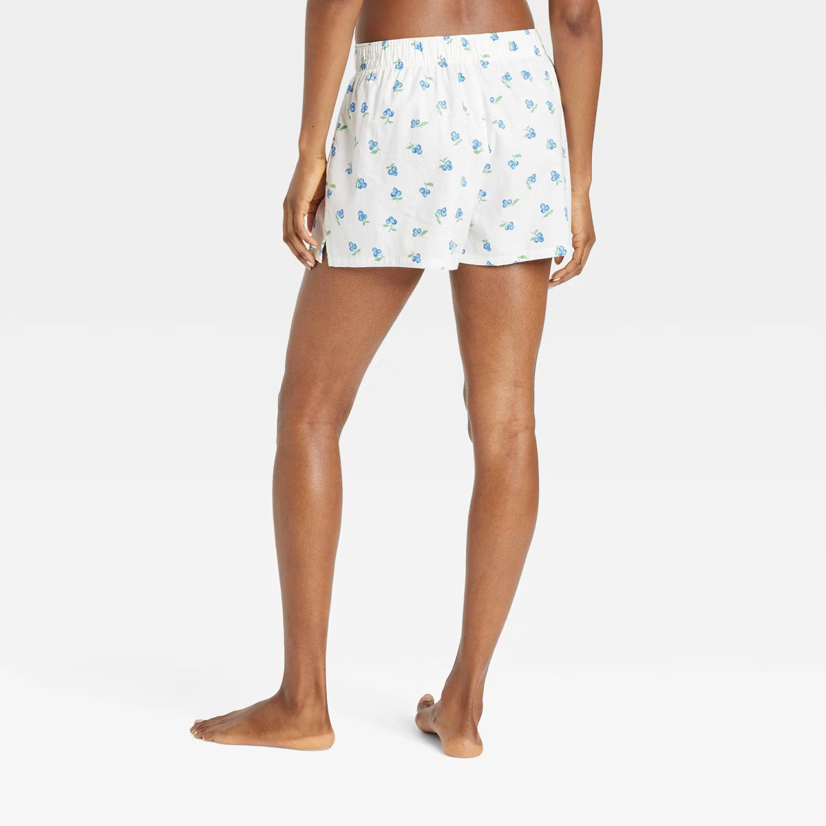Women's Boxer Pajama Shorts - Colsie™ White/Blueberry S | Target