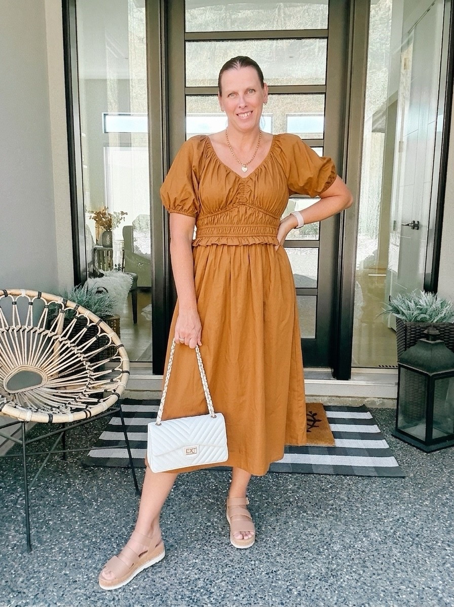 Dress is giving Fall vibes!!

Everything this dress is fall, the color, the length, material and style is perfect 

Fall dress, fall outfit, fall trends, dress, brown dress

#LTKfall #LTKdresses #LTKstyletip