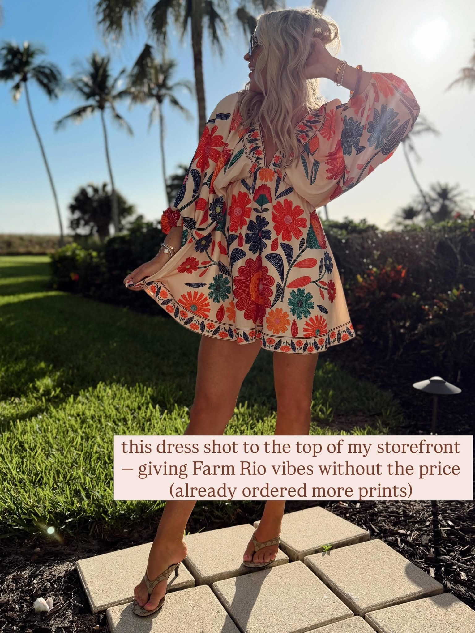 I think we broke the internet with this dress! You’ll never guess where it’s from! I’m in small & ordered more prints immediately! Giving farm rio🧡☀️😍

Spring outfits.  Summer outfits. Dress  

#LTKSeasonal #LTKootd