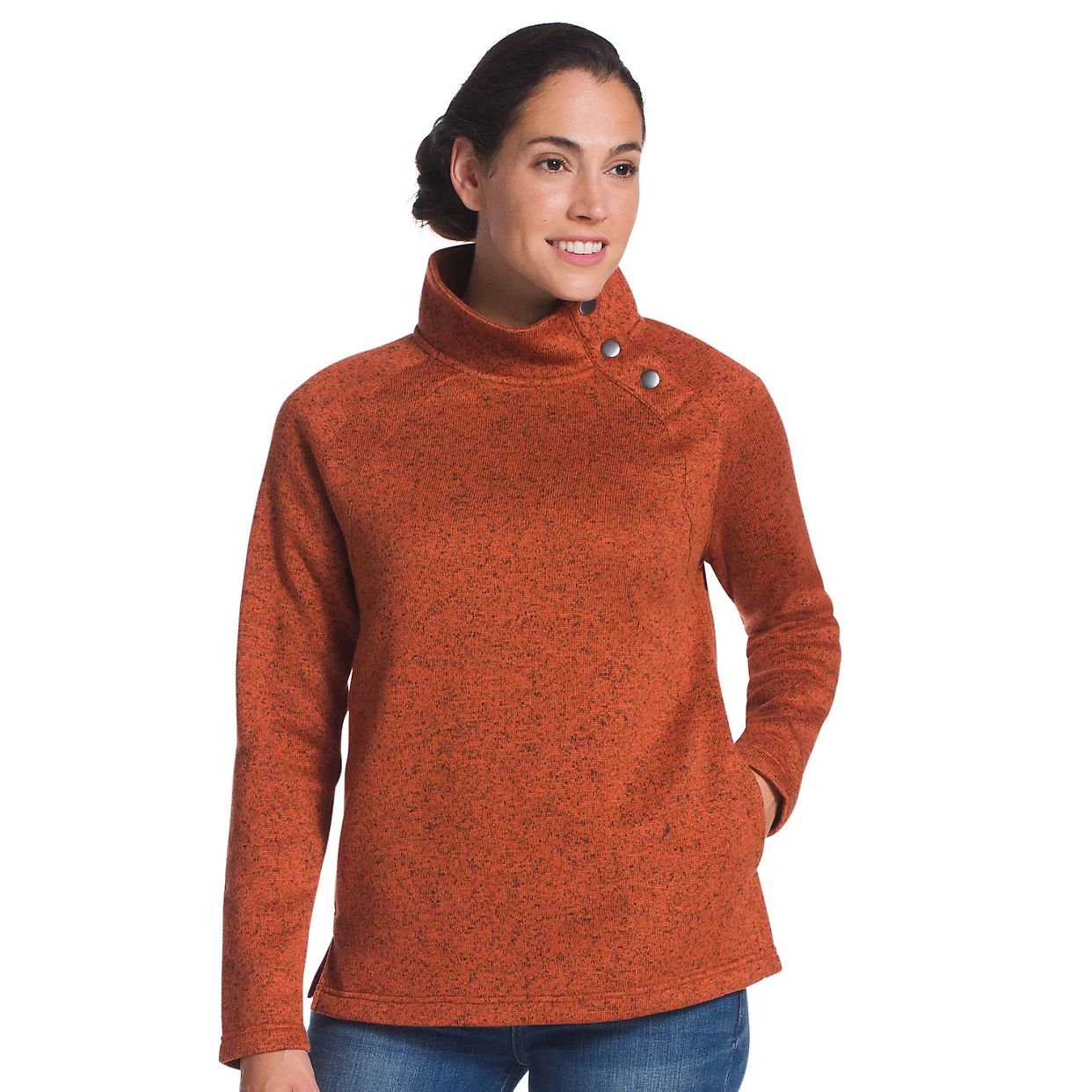 Women's Eddie Bauer Funnelneck Sweater Fleece | Kohl's