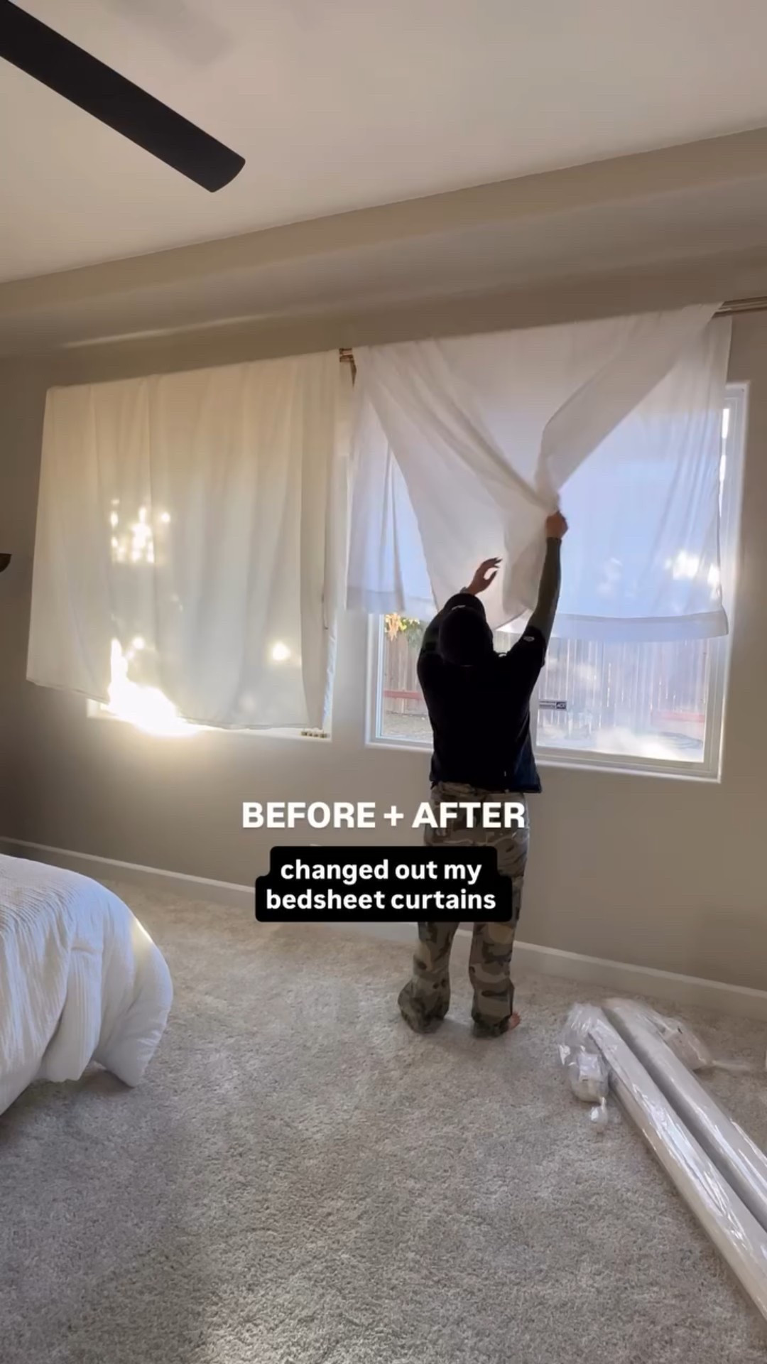 Game changer 🤩 I have been using old bedsheet curtains while I was in search for the perfect window coverings. I went with the automated blackout Roman shades from @twopagescurtains and I absolutely love them! 

Cheers to better sleep & automation 🌙

Fixing up my first home 🙏🏻 Follow along for updates and watch this house become home ♥️

>>>>>>

If you are looking to buy, sell, or invest in real estate, contact me for a free, no obligation consultation. I’m here to help YOU reach your home goals👇🏼👇🏼👇🏼

Hanna Baek, Sacramento Realtor 
DRE#2135110 eXp Realty  
🗓️ Book a time with me on my calendar 🔗 Link in bio 

Follow @cahomesbyhanna for all things #home

#sacramentorealtor #homerenovation #diyhome #homeimprovement #sacramentoproud #sacramentoliving #homedesign #homeimprovement #homebeforeandafter #homereno