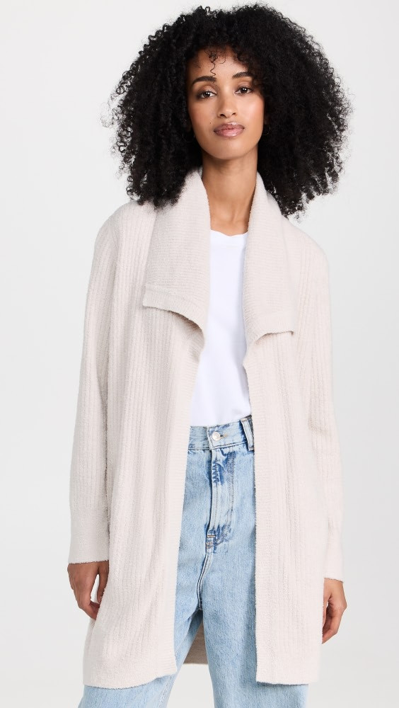 Barefoot Dreams CCL Ribbed Drape Cardigan | Shopbop | Shopbop