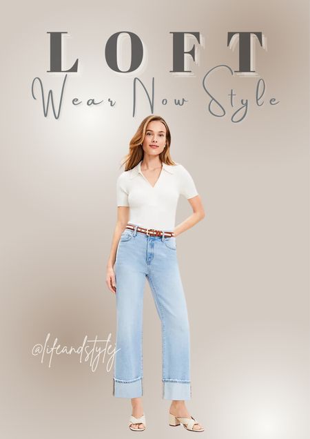 The Flip Cuff High Rise Wide Leg Crop Jeans in Light Wash are your go-to for effortless style. The high rise and wide leg silhouette create a flattering fit, while the flip cuff detail adds a playful touch. Perfect for pairing with a tucked-in blouse or a casual tee, these jeans transition seamlessly from day to night. Complete the look with sandals or sneakers for an easy, breezy outfit that's perfect for any casual occasion.

#LTKover40 #LTKfindsunder100 #LTKstyletip