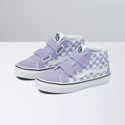 Kids Checkerboard Sk8-Mid Reissue V | Shop Kids Shoes At Vans | Vans (US)