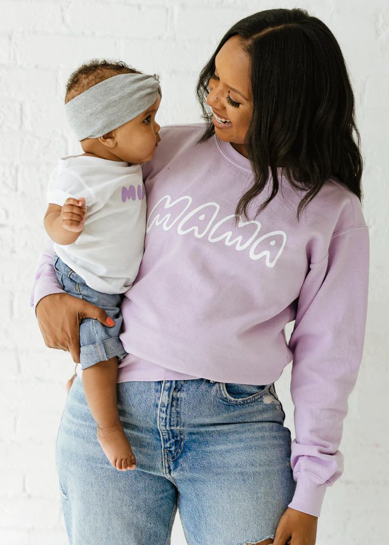 Mama Bubble Sweatshirt - Orchid | Alice & Wonder