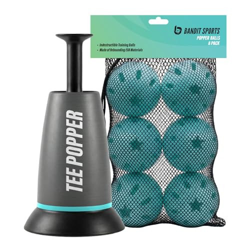 Bandit Sports Tee Popper and Popper Ball Bundle, Baseball Swinging and Hitting Practice with 7 Balls | Amazon (US)