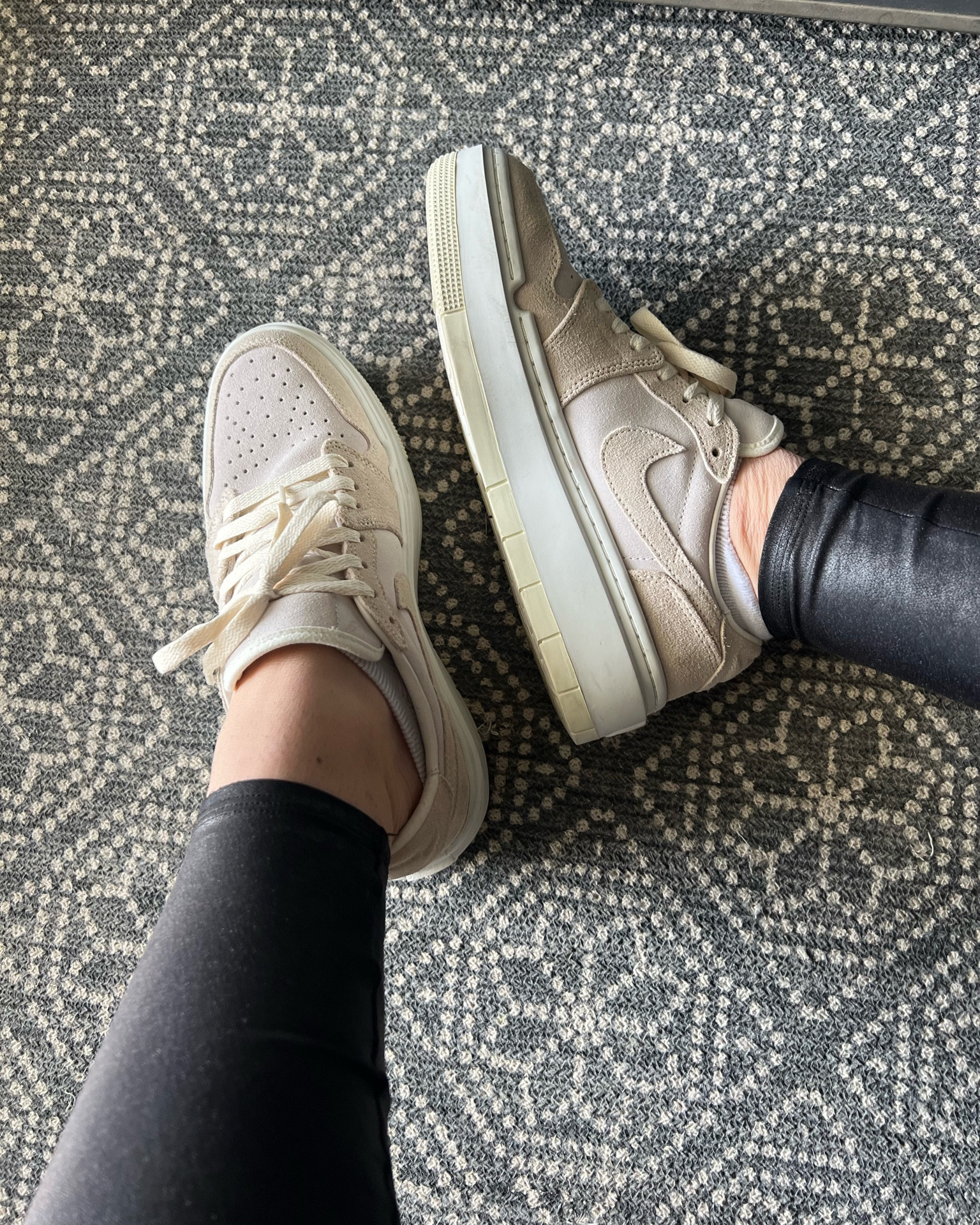 My new favorite Nike platform sneakers 
I sized up half a size for toe room 

#LTKunder100 #LTKGiftGuide #LTKshoecrush