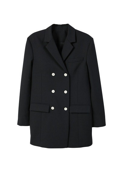 MANGO Contrast buttons blazer | MANGO (US)