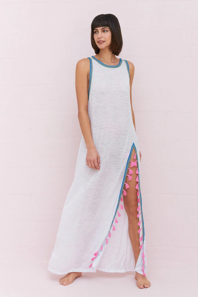 Tassel Slit Dress | Pitusa