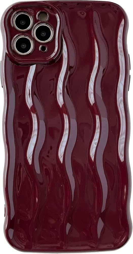 Caseative for iPhone 11 Pro Max Case,Water Ripple Pattern Curly Wave Frame Soft Compatible with i... | Amazon (UK)