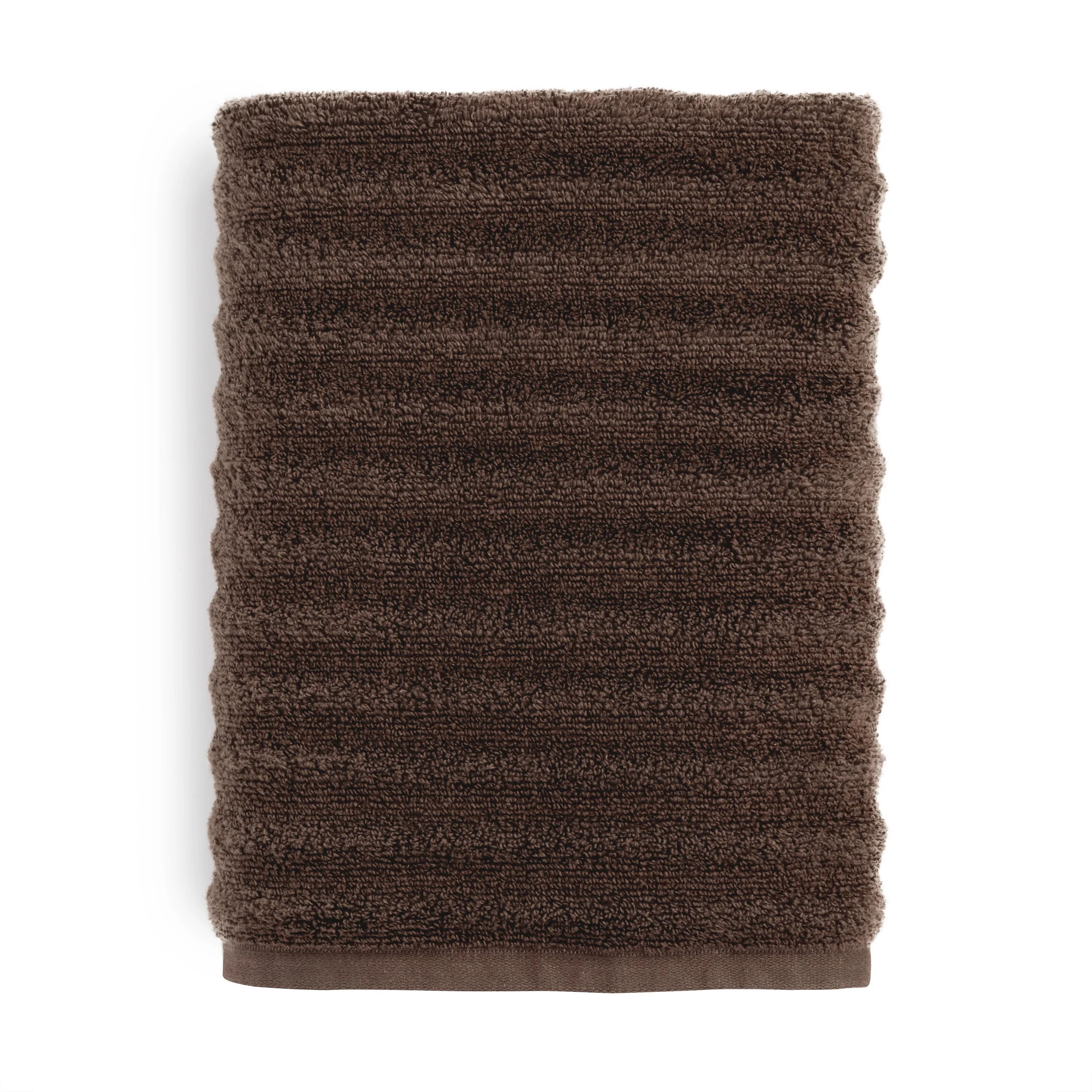 Mainstays Performance Textured Bath Towel, 30" x 54", Brown Basket | Walmart (US)
