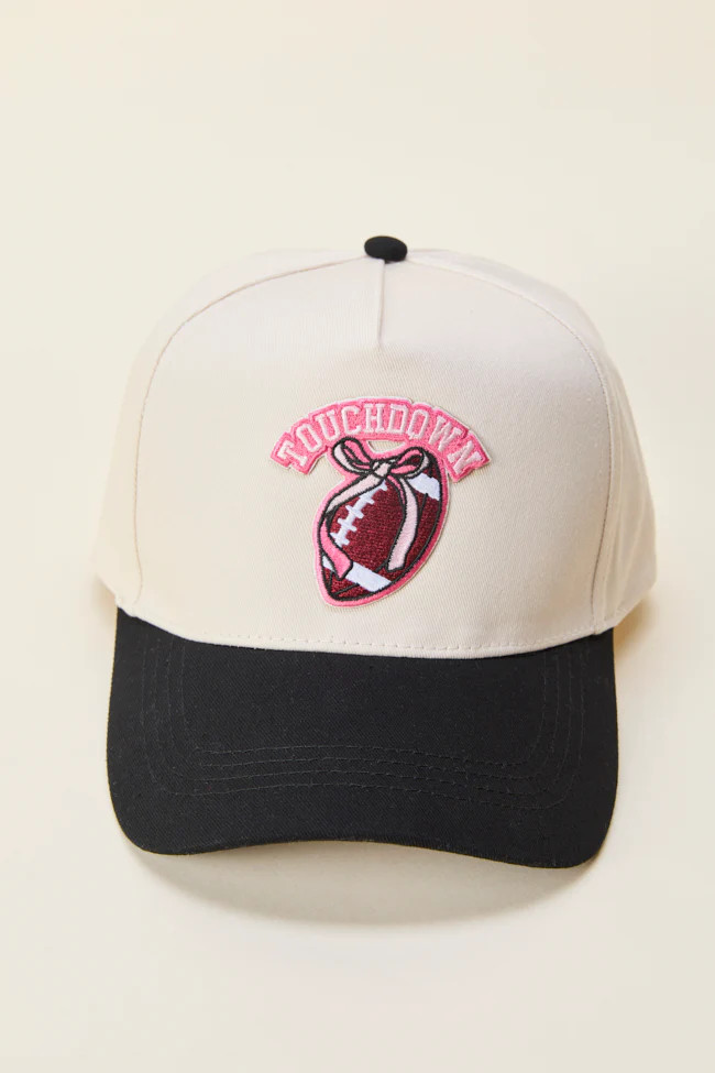 Touchdown Black Trucker Hat | Pink Lily